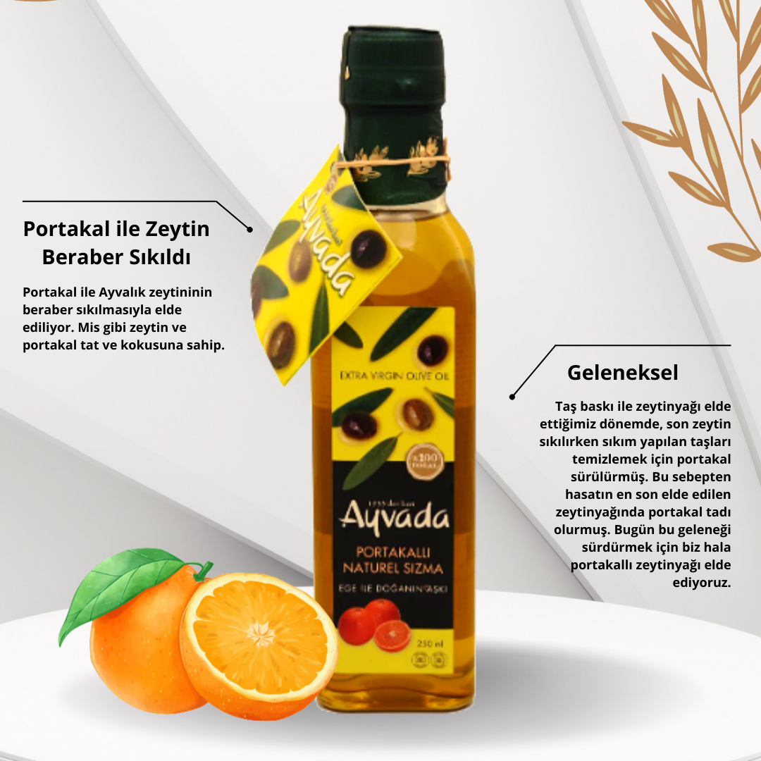 Ayvada Ayvalık Portakallı Zeytinyağı 250 Ml