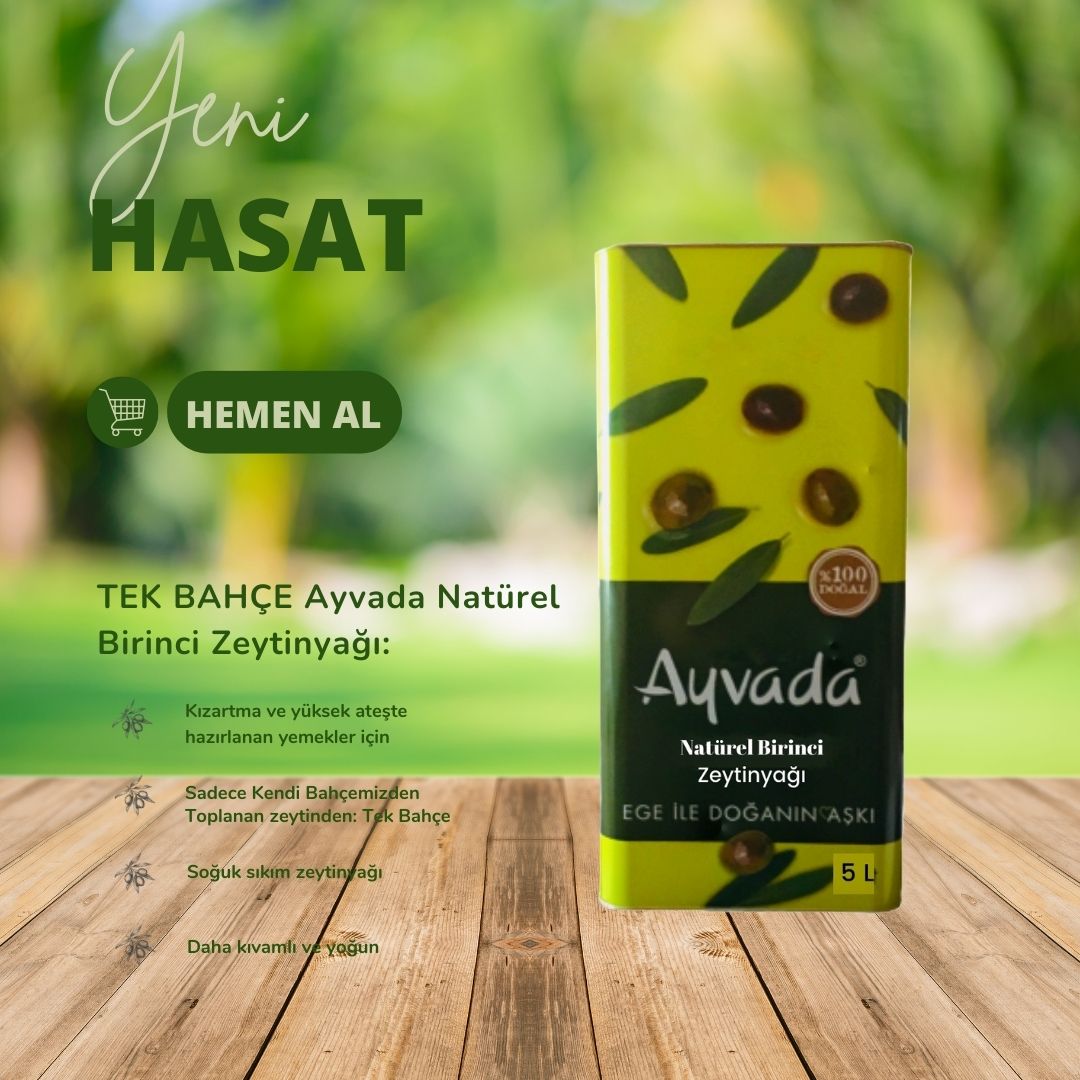Ayvada Ayvalık Soğuk Sıkım Natürel Birinci Zeytinyağı