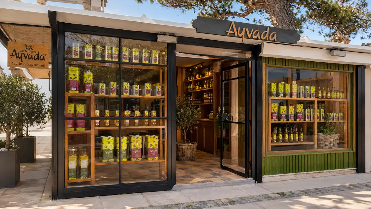 Ayvada Cunda zeytinyağı mağazası