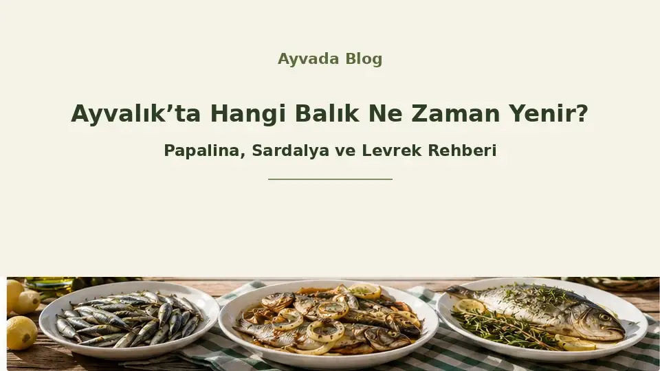 Ayvalık’ta Hangi Balık Ne Zaman Yenir? Papalina, Sardalya ve Levrek Rehberi