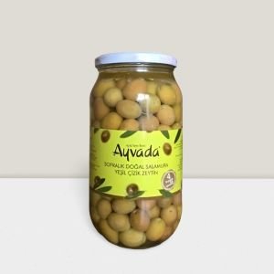 Ayvalık Natürel Yeşil Çizik Zeytin 1000Cc