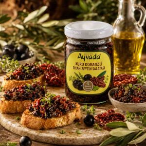 Kuru Domatesli Siyah Zeytin Salatası 370 Gr