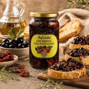 Kuru Domatesli Siyah Zeytin Salatası 370 Gr