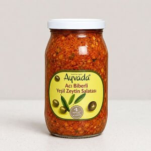 Acı Biberli Yeşil Zeytin Salatası 370 Gr