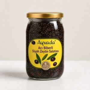 Acı Biberli Siyah Zeytin Salatası 370 Gr
