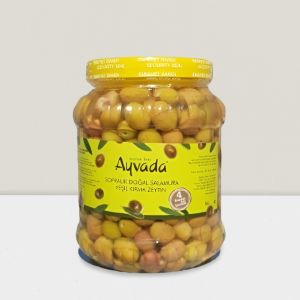 Ayvalık Natürel Yeşil Kırma Zeytin 2000Cc