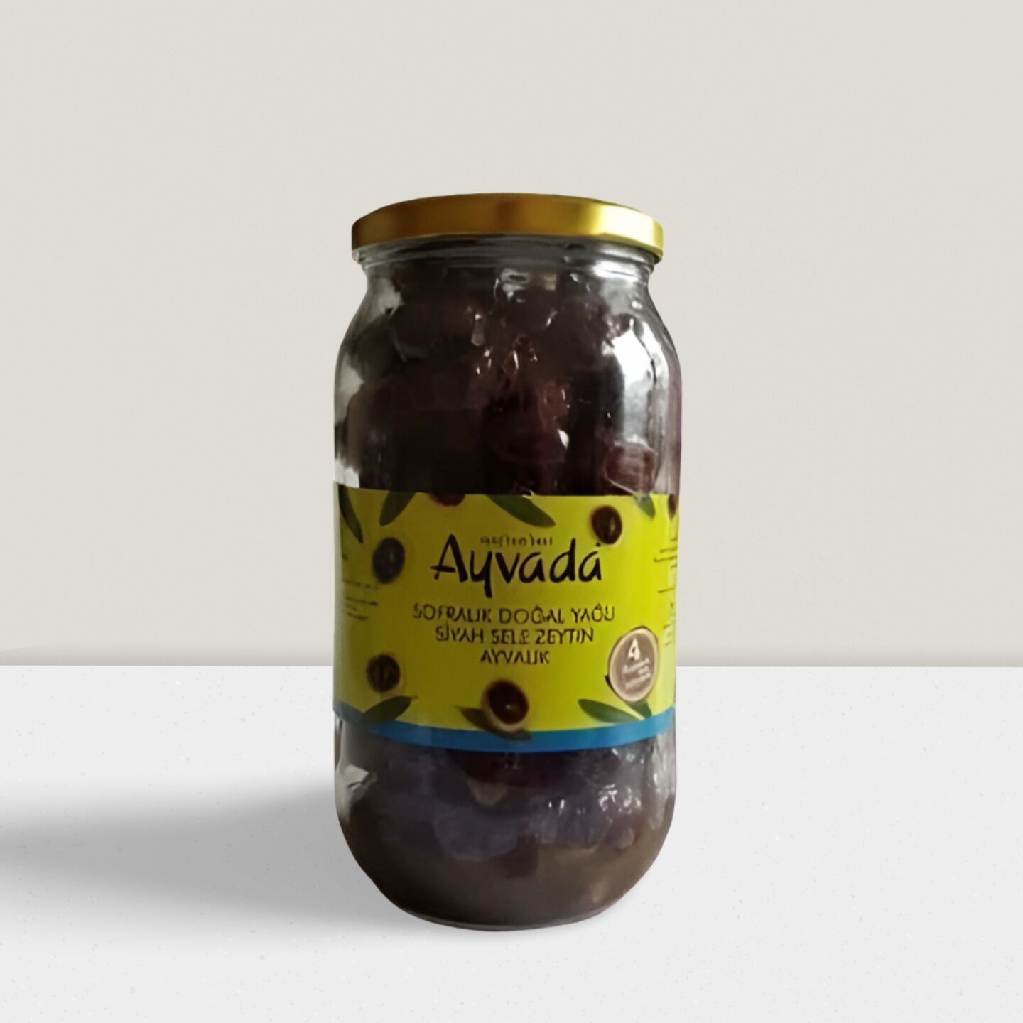 Duble Ayvalık Sele Bol Etli Siyah Zeytin 1000cc