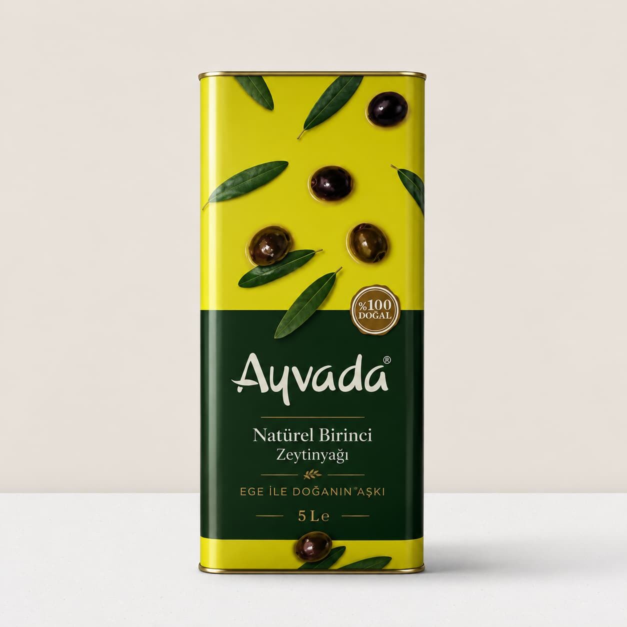Gerçek brownie tarifi alternatifi için Ayvada Ayvalık Natürel Birinci Zeytinyağı 5 L ambalajı