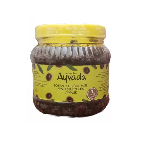 Duble Ayvalık Bol Etli Siyah Zeytin 1 Kg