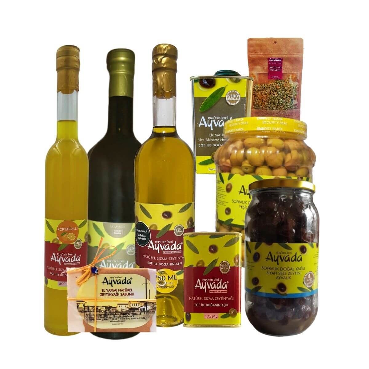 Gurme Ayvalık Zeytin ve Zeytinyağı Hediye Seti
