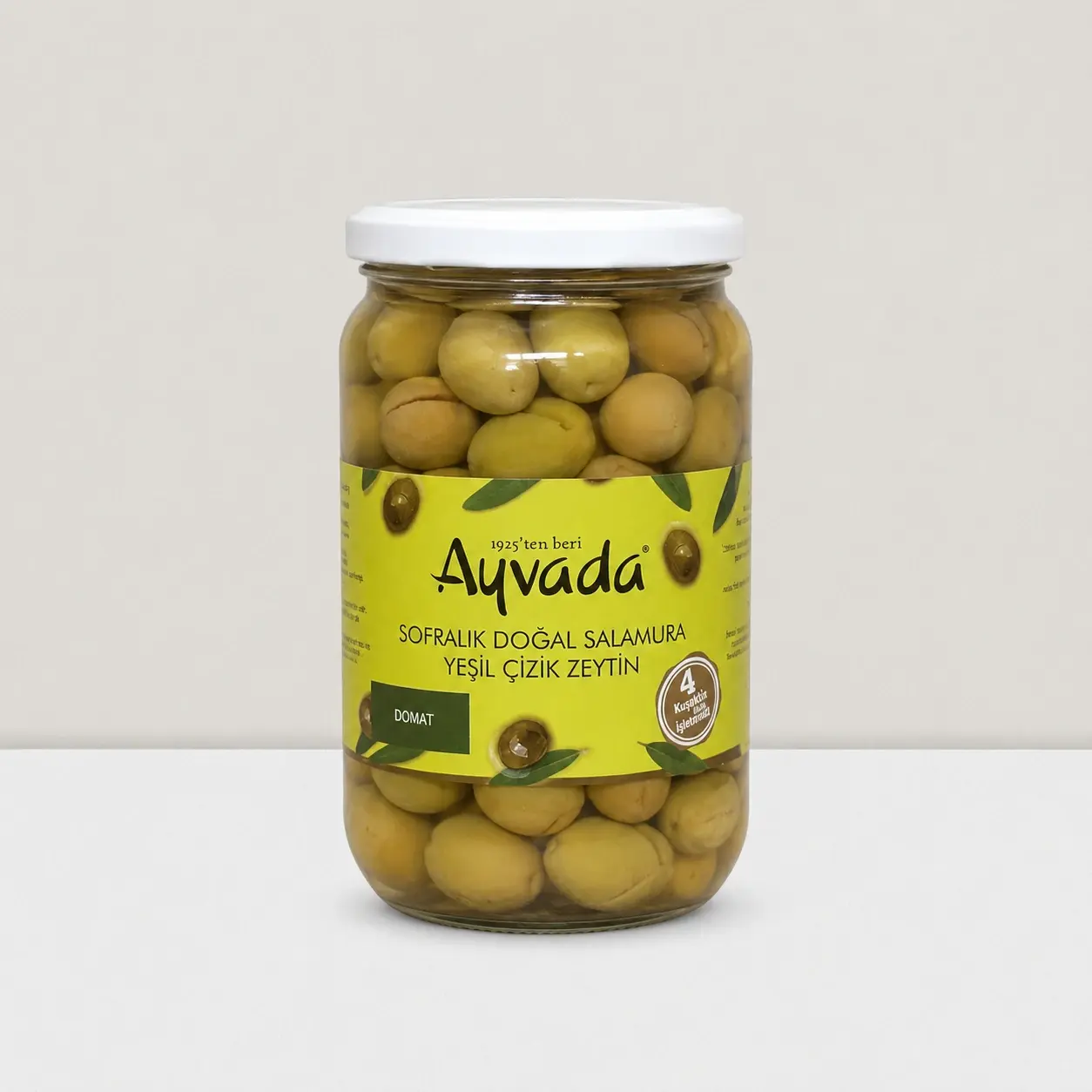 Domat Çizik Yeşil Zeytin 660 cc