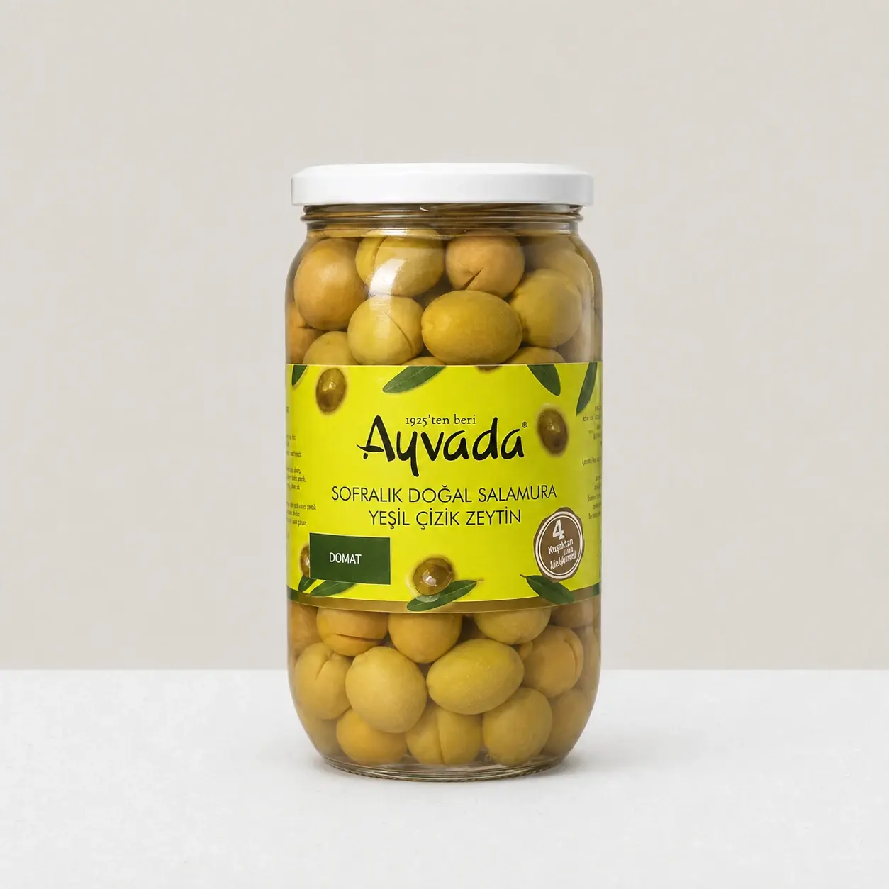 Domat Çizik Yeşil Zeytin 1000 cc
