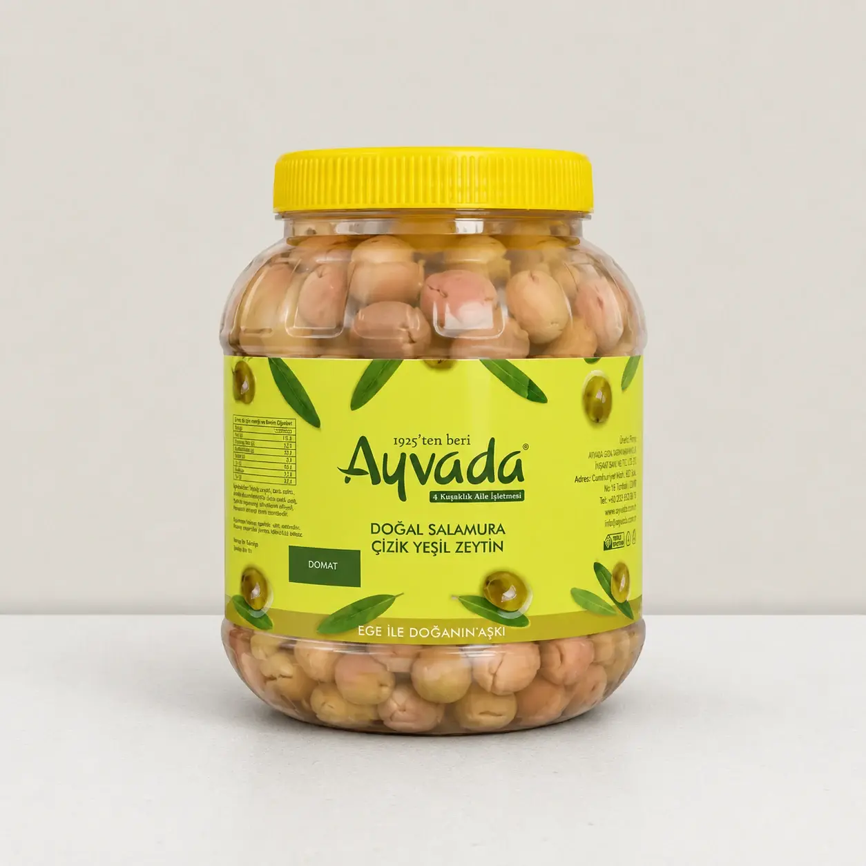 Domat Çizik Yeşil Zeytin 2000 cc